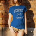 thumbnail image 3 of Detroit Classic Football Arch Basic Cotton T-Shirt - Large - Royal, 3 of 6