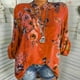thumbnail image 2 of Top informal con botones para mujer, elegante, con estampado de flores y flores OAVQHLG3B Store  lin121212, 2 of 3