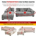 thumbnail image 2 of Sectional Sofa Covers Stretch Couch Slipcovers for L Shape Sectional Couch Chaise Sofa Furniture Protector Covers, 2 of 7
