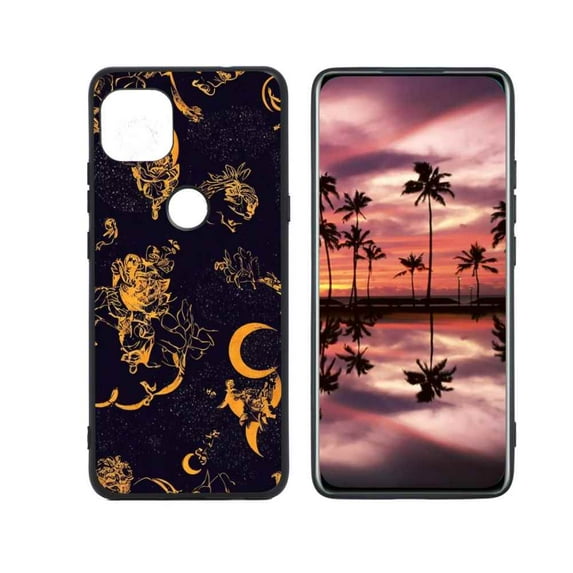 Compatible with Moto One 5G Ace Phone Case, Night-488 Case Silicone Protective for Teen Girl Boy Case for Moto One 5G Ace