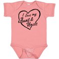 thumbnail image 3 of Inktastic I Love My Aunt and Uncle in Black Chalk Heart Boys or Girls Baby Bodysuit, 3 of 5