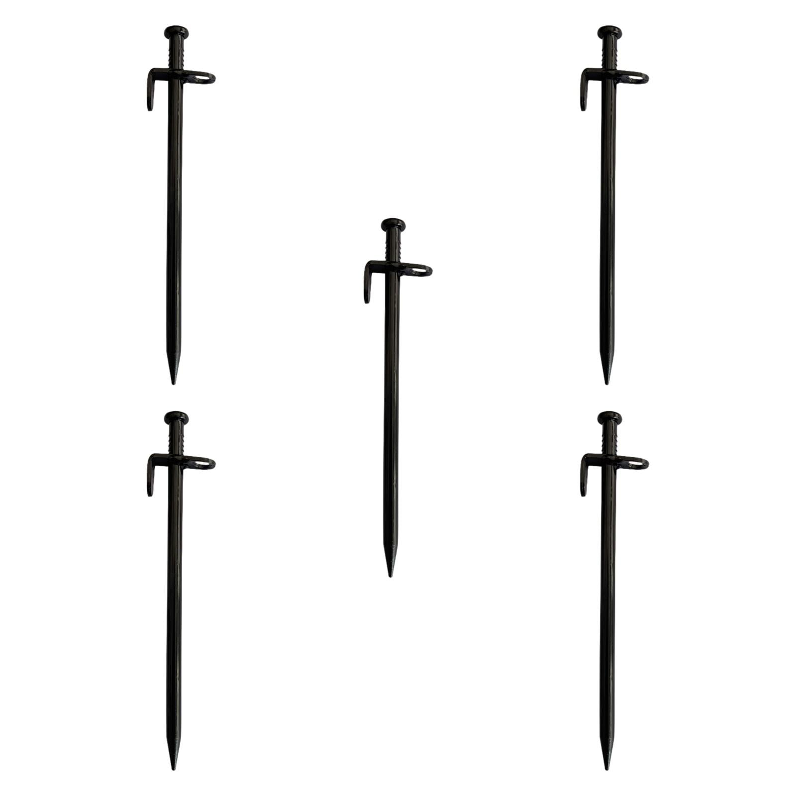 GARENDE 5Pcs Camping Stakes Forged Sturdy Unbreakable Gardening Canopies Tent Stakes 40cm