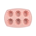 thumbnail image 2 of Silicone Baking Mold 12 Inch 6 Cup Flower Shaped, Non Stick Silicone Muffin Pan for Cupcake Mousse Pastry, Home Kitchen Baking Supplies Pink Silicone Bakeware for Home Bakers, 2 of 6