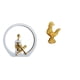 thumbnail image 1 of Estatua de niña, figura de resina, escultura de pollo, adorno, arte abstracto, decoración creativa, textura detallada, adecuada para el hogar, la ofic, 1 of 8