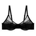thumbnail image 5 of Jkety Sports Bras for Women Womens Seamless Bra No Underwire Comfort Push Up Bras Wireless Bralette Full Coverage Sport Everyday Bra Black,34F, 5 of 7