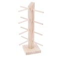 thumbnail image 3 of Esquirla Wood Sunglasses Eyeglass Rack Display Stand Holder Single Line for 4 Pairs, 3 of 8