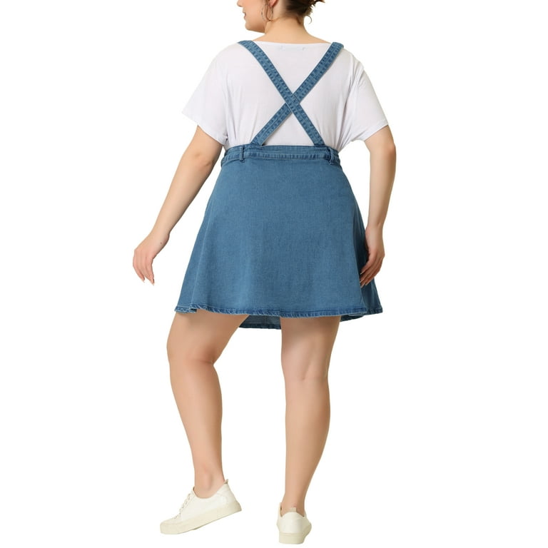 solacol Womens Suspender Skirt Women Suspender Skirt Short Sleeve Dress for Women  Women Denim Jeans Suspender Skirt Pinafore Slim Mini Short Dress Kaftan  Shorts for Women Jeans for Women 