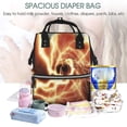 thumbnail image 5 of Fuzoiu orange lightning Print Diaper Bag Backpack,Baby Essentials Travel Tote,Multi function Waterproof Diaper Bag, Travel Essentials Baby Bag - Unisex, 5 of 6