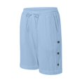 thumbnail image 5 of vigerkar Womens Breathable Shorts,Linen Shorts for Women, Summer Vacation Beach Short Pants Casual Clothes (Blue, XL), 5 of 6
