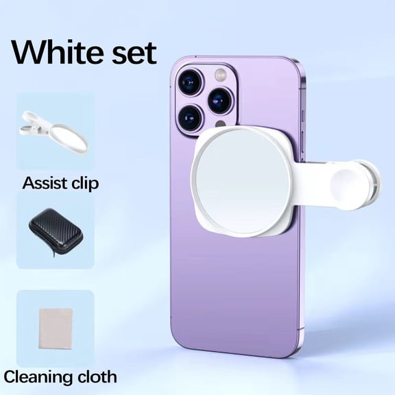 Selfie Mirror Compact Phone Mirror Universal Phone Clip for iPhone Android Samsung Smartphone Selfie Vlog Accessories