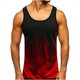 thumbnail image 1 of Hombres Casual cuello redondo estampado pulóver Fitness deportes sin mangas camiseta blusa Tops Pompotops  oipoqjl1317, 1 of 2