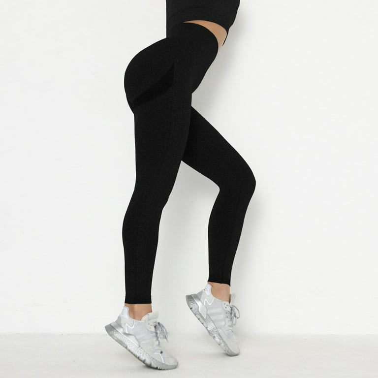 Capri Leggings Gym Yoga Pants Black L/XL 