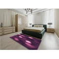 thumbnail image 4 of Ahgly Company Indoor Rectangle Patterned Purple Lily Purple Area Rugs, 2' x 3', 4 of 6