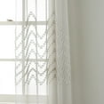 thumbnail image 2 of Lanco Heaven Bella Wavy Weave Sheer Grommet Panel Pair Grey, Set of 2, Size 37 x 84", 2 of 3