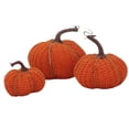 thumbnail image 1 of 3x Adornos De Calabaza De Tela Rústica Para Mesa Acción De Gracias De Otoño, 1 of 4