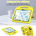thumbnail image 4 of Ancove Kids Case for Onn 11 inch Tablet Pro 2024 (100146660) ,Shockproof Light Weight Stand Handle Kids EVA Cover for Onn 11 inch Tablet Pro 2024,Yellow, 4 of 8