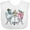 AA-White, variant on Inktastic Colorful French Poodles with Tea Boys or Girls Baby Bib
