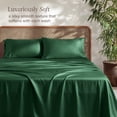 thumbnail image 4 of Bare Home Bamboo Sheet Set - Made from Rayon Fibers - Deep Pockets - 4 Piece - Full, Forest Green, 4 of 10