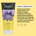 John Frieda Purple Shampoo, Violet Crush Violet Pigment Deep Conditioning Purple Toning Mask, 6