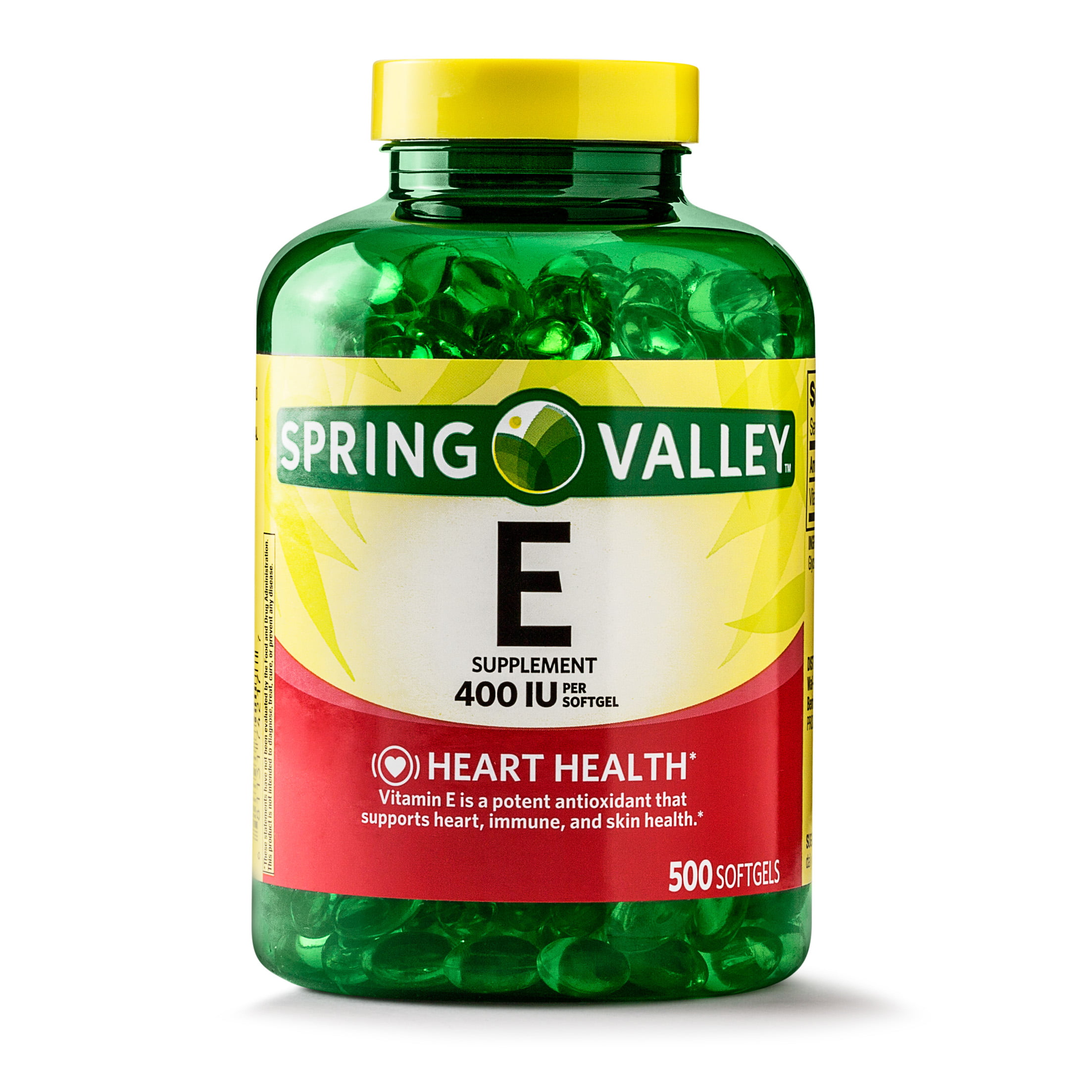 Spring Valley Vitamin E Supplement 400iu 500 Softgel Capsules Walmartcom