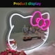 thumbnail image 3 of Espejo de luz de neón LED personalizado Hello Kitty decorativo de pared bonita con espejo de nuevo diseño, 3 of 4