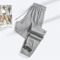 thumbnail image 4 of Men's Casual Pants Comfortable Lightweight Versatile Elastic Waistband for Daily Wear Stylish Relaxed Fit for Any Occasion Mens Dress Trousers Flex Waist Long, 4 of 4