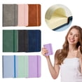 thumbnail image 6 of A7 Pocket Notepad Sewn Binding Notebook with Elastic Band Thick Ink-Proof Soft Cover Writing Pad 9-color Lightweight Journal with Smooth Paper for Meeting Records,Travel Memos(100shts./1pcs),Pink*2, 6 of 9