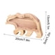 thumbnail image 3 of Banco de monedas de madera maciza Bear | Tarro de almacenamiento de dinero transparente de alta capacidad | Caja de ahorros de madera duradera para niños y adultos | Diseño Animal | Decoración de, 3 of 8
