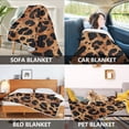 thumbnail image 2 of Yayeee Throw Blanket for Couch Soft Warm 60" x 80" Sofa Chair Bed Decoration, Leopard Pattern, 2 of 7