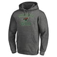 thumbnail image 2 of Men's Charcoal Minnesota Wild Victory Arch Team Fitted Pullover Hoodie, 2 of 3