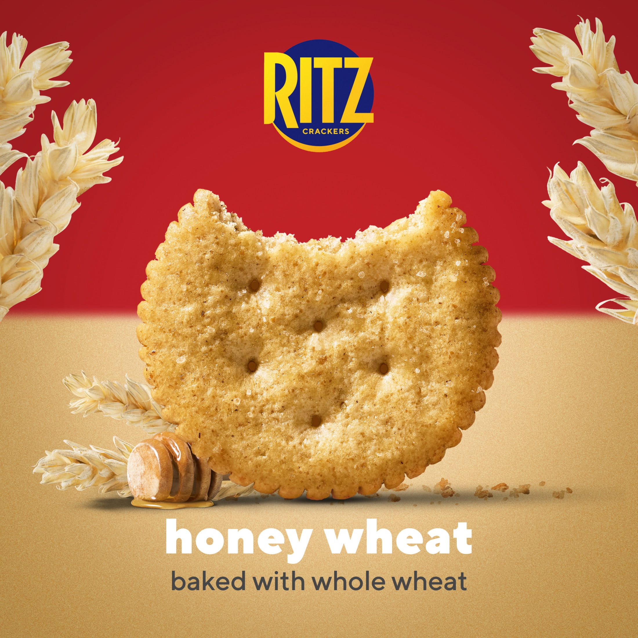 RITZ Honey Wheat Crackers, 13.7 oz