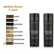 Pack of 2 T.oppik Hair Building Fibers Medium Brown 0.97 oz