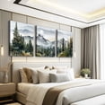 thumbnail image 6 of Green Mountain Forest Wall Art Set - 20"x30"x3 Piece Modern Landscape Painting Canvas Art Prints for Living Room Bedroom Office Home Decor Ready to Hang, 6 of 6