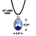 thumbnail image 4 of Adventure Time Ice King Antiqued Oval Charm Pendant with Black Satin Cord, 4 of 5