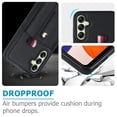 thumbnail image 2 of Allytechgroup for Samsung Galaxy S24 Case, FRID Blocking Hidden Cards Slots Kickstand Wristband Wallet Phone Case Shockproof Protecive Back Cover for Samsung Galaxy S24, Black, 2 of 6