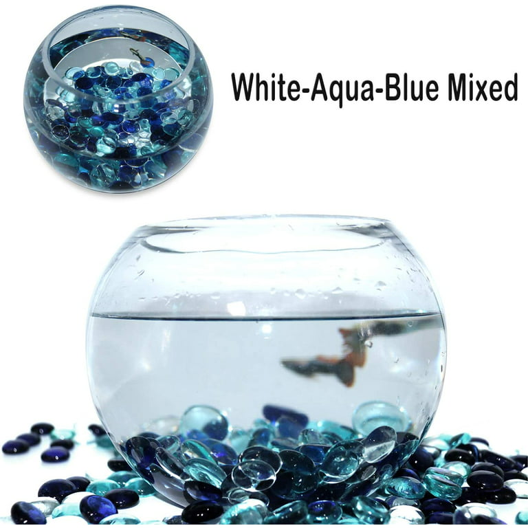 Transparent Aqua Flat Glass Marbles - 5 Lbs. – Koltose by Mash