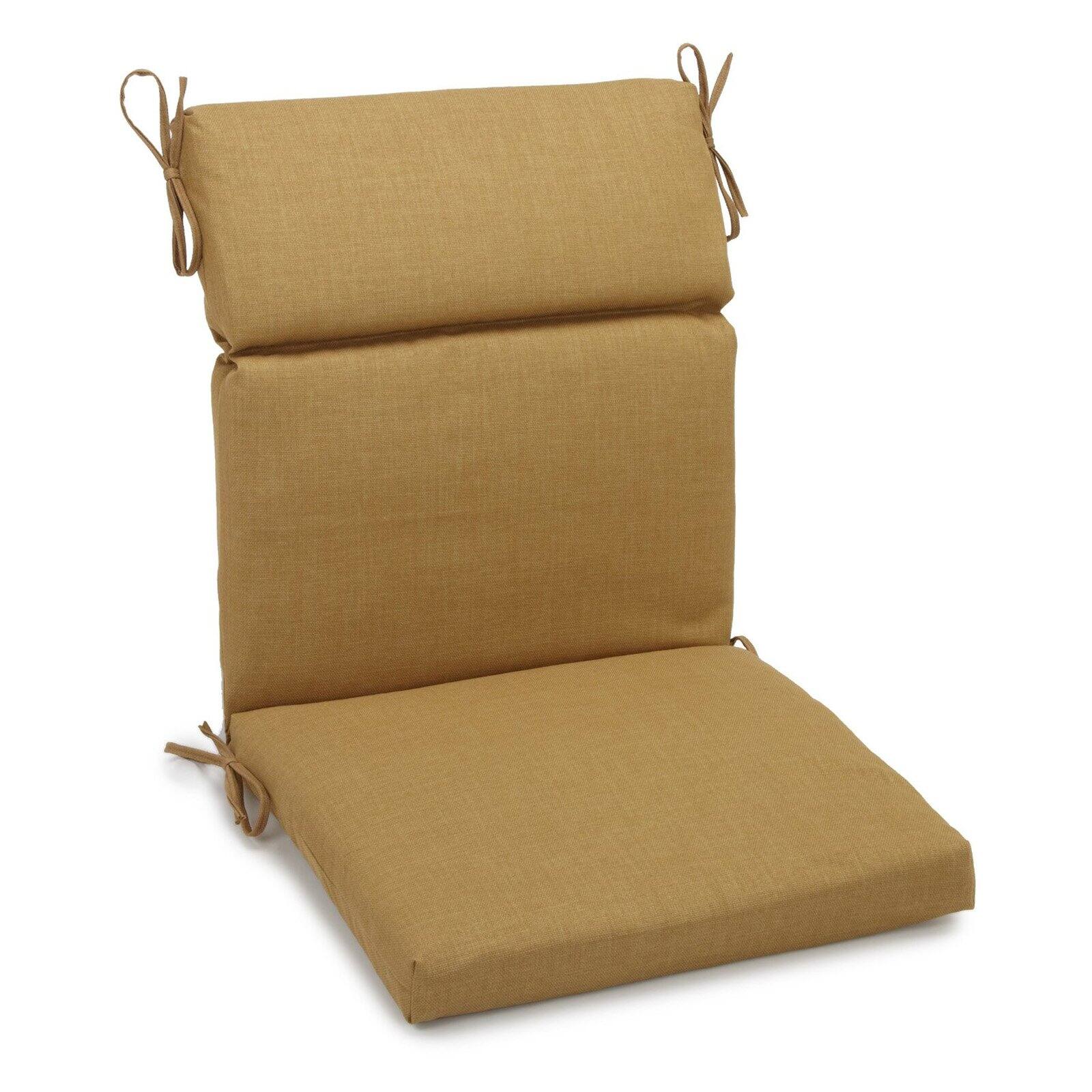 Blazing Needles 22 x 45 in. Outdoor High Back Patio Chair Cushion
