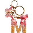 thumbnail image 1 of TRAHOO-Alphabet Initial Letter Keychains for Women Girls Tassel Butterfly Cute Keychain for Backpack School Bag, 1 of 4