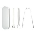 thumbnail image 2 of LSLJS Grattoir de Langue en Acier Inoxydable Outil de Soins Buccaux pour Respiration Fraîche Réutilisable, Accessoires pour la Maison, 2 of 4