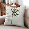 thumbnail image 4 of Upgrade Your Living Room with Blue Linen Throw Pillow Covers - 16x16 inch Set of 2 Modern Boho Farmhouse Outdoor Pillow Cases for Sofa, Couch, 4 of 7