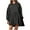 DT-Dark Gray, variant on DailyTrove Women's Solid Color Fit & Flare Dress, Long Sleeve, Casual Lounge & Weekend Wear, Soft Cotton Blend, Relaxed Fit, Plus Size Friendly