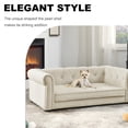 thumbnail image 3 of YIYADO Pet Bed for Small and Medium Dogs, Durable Elevated Dog Sofa Bed, Comfortable Dog Couch, Modern and Stylish Dog Sofa,Beige, 3 of 7