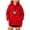 Red, variant on Stralyhd Pet Pouch Hoodie for Women Oversized Sweatshirt with Dog Pouch Sharpa Kangaroo Pouch Hoodie Hooded Animal Carrier Pullover