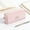 Pink, variant on Lightweight Thick Padded Shock-Resistant Nylon Pencil Pouch Cute Cartoon Cat Woven Label Matching White Zipper Large Capacity Flexible Storage Portable Rectangular Organizer
