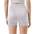 thumbnail image 5 of REALiKUN Butt Lifting Workout Shorts for Women Booty Seamless Scrunch Butt Gym Shorts High Waist Yoga Biker Shorts White L, 5 of 5