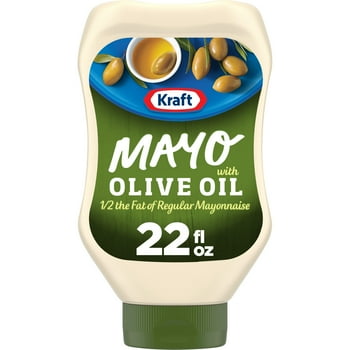 Kraft Mayo with Olive Oil Reduced  Mayonnaise Squeeze Bottle, 22 fl oz