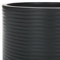 thumbnail image 3 of SAFAVIEH Nardo 23" x 23" x 18" Cylinder Black Ficonstone Solid Plant Pot, 3 of 7