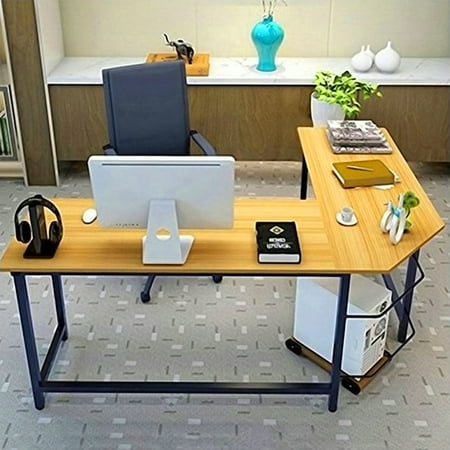 L Shaped X Shaped Corner Desk Latop Computer Pc Table Office