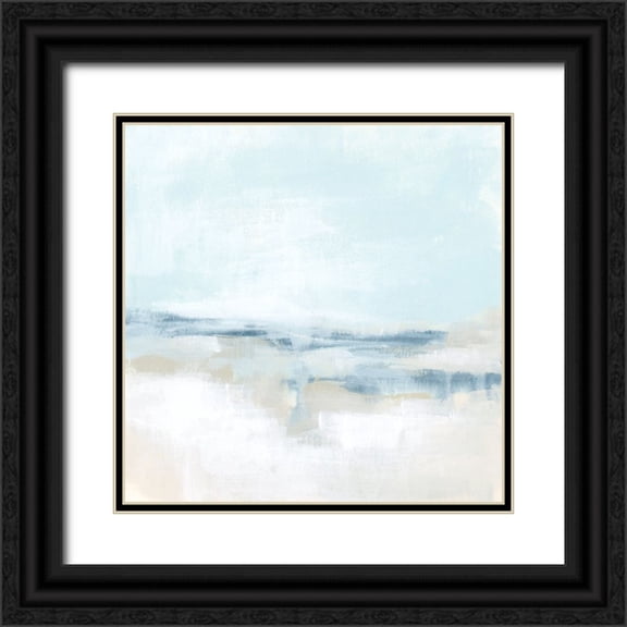 Vess, June Erica 12x12 Black Ornate Wood Framed with Double Matting Museum Art Print Titled - Sea Haze II