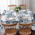 thumbnail image 3 of Blue Fruit Table Cloth Waterproof Tablecloths, Vintage Plant Nature Botanical Flower Floral Tablecloth Dining Table Cover for Kitchen Party Tabletop Outdoor, Rectangle Tablecloth 60x102 Inch, 3 of 9